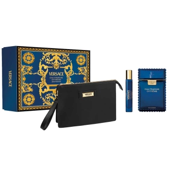 1EDP 100 ML + 1 TRAVEL SPRAY EAU DE TOILETTE 10 ML + 1 VERSACE BLACK TROUSSE (GW