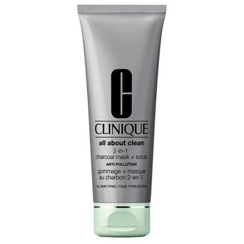 Clinique Cleansers All About Clean 2-In-1 Charcoal Mask+Scrub