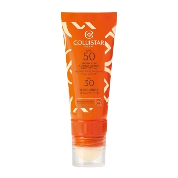 Collistar Protective Tanning Face Cream Spf50 & Lip Balm Stick Spf30