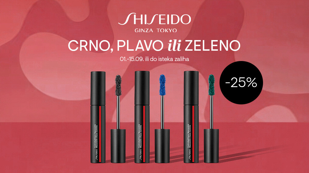 Crno, plavo ili zeleno: Osvježite svoj pogled uz Shiseido maskare